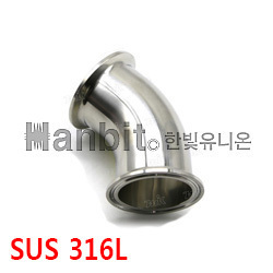 쎄니타리 45도엘보2페럴(SUS316L) (52228) 