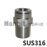 SUS316 원터치피팅 SSPC (15418) 