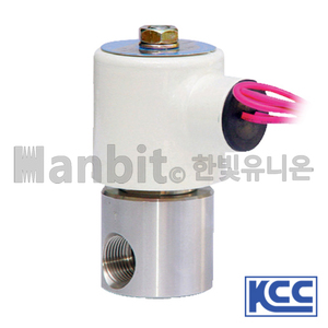 SUS316솔밸브(20kgf/㎠)-상시닫힘(물,공기) HDW-S 8A-10A (41150) 
