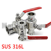 쎄니타리 볼밸브 2페럴(SUS316L) (52425) 
