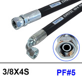 고압호스제작 3/8X4S(440bar) PF#5 (22360) 